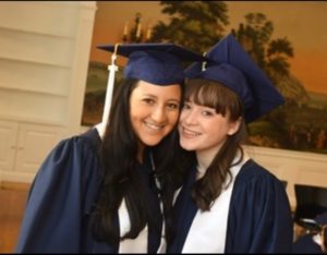 Phoebe Gibbons and friend graduation